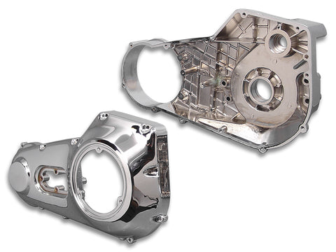 Inner and Outer Primary Cover Set Chrome - V-Twin Mfg.