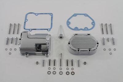 Transmission Side Cover and Top Cover Set Chrome - V-Twin Mfg.