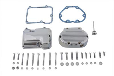 Transmission Side Cover and Top Cover Set Chrome - V-Twin Mfg.