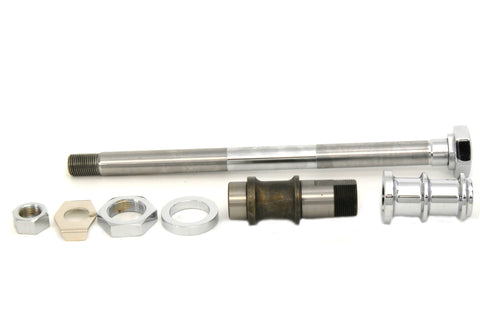 Chrome Rear Axle Kit Hex Type - V-Twin Mfg.