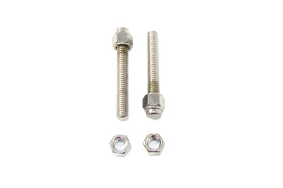 Chrome Rear Axle Adjuster Screw Cap - V-Twin Mfg.
