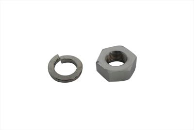 Chrome Hex Nut and Lock Washer Set - V-Twin Mfg.
