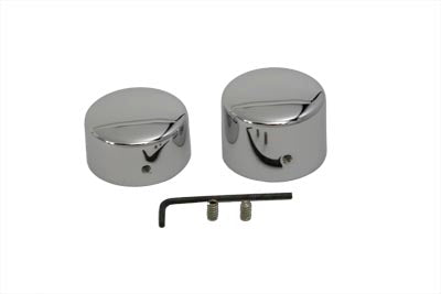Chrome Rear Axle Nut Cap Set - V-Twin Mfg.