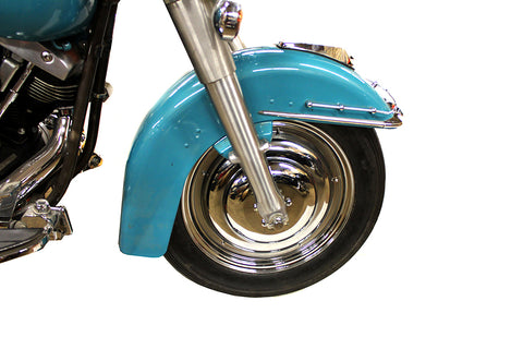 16 inch Front Wire Wheel Cover Set Chrome - V-Twin Mfg.