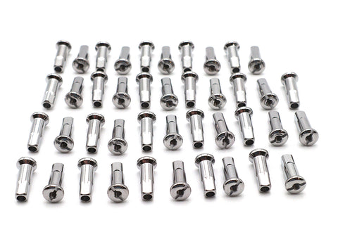 Spoke 40 Piece Chrome Nipple Set - V-Twin Mfg.