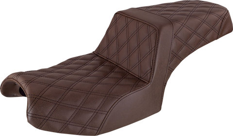 SADDLEMEN Step Up Seat - Full Lattice - Brown - Challenger I20-06-175BR