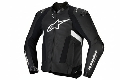 IN STOCK FIRE SALE OPEN BOX ALPINESTARS Missile v3 Leather Jacket - Black/White - US 38 / EU 48  3100125-12-48
