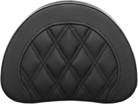 SADDLEMEN Sissy Bar Pad - Lattice Stitched - Black 51344