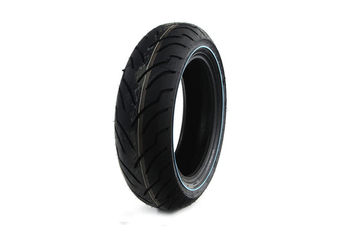 Rear Dunlop American Elite 180/65B x 16 inch Narrow Whitewal - V-Twin Mfg.