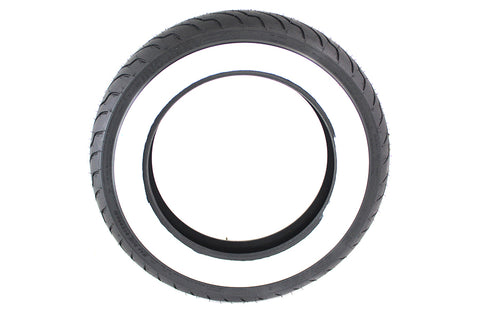 Dunlop American Elite MU85B x 16 Wide Whitewall Tire - V-Twin Mfg.
