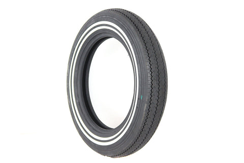 VeeMoto MT90-16 Double White Stripe Tire - V-Twin Mfg.