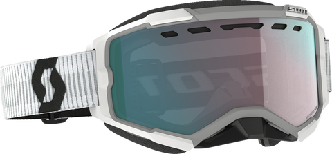 SCOTT Fury Snow Goggles - White - Enhancer Aqua Chrome 278605-0002351