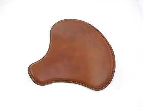 Brown Leather Solo Seat - V-Twin Mfg.