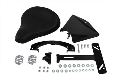 Black Leather Solo Seat Kit - V-Twin Mfg.