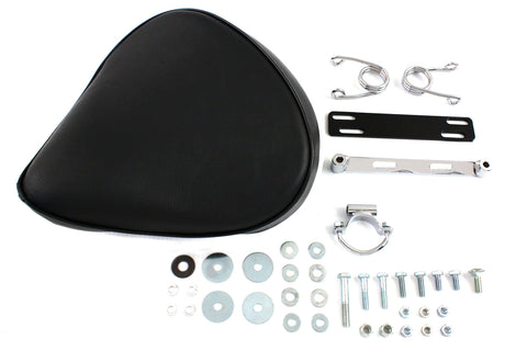 Black Vinyl Solo Seat and Mount Kit - V-Twin Mfg.