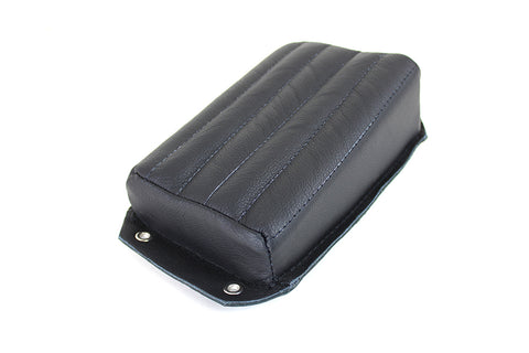 Bates Black Leather Pillion Pad - V-Twin Mfg.