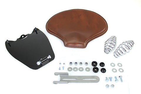 Indian Scout Leather Solo Seat Kit Brown - V-Twin Mfg.