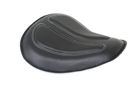 Bates Solo Spring Saddle Black - V-Twin Mfg.