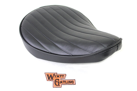 Black Tuck and Roll Solo Seat Small - V-Twin Mfg.