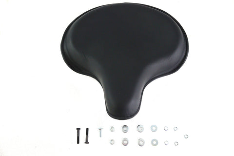 Replica Black Leather Deluxe Solo Seat without Skirt - V-Twin Mfg.