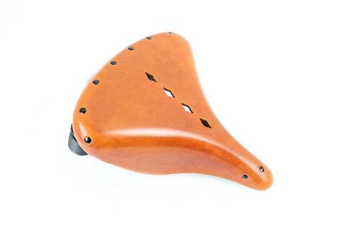 Replica Troxel Solo Saddle Formed Leather Honey Brown - V-Twin Mfg.