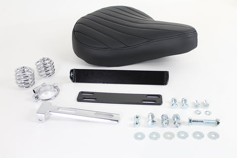 Black Leather Solo Seat Kit - V-Twin Mfg.