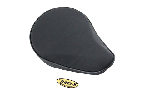 Black Suede Solo Seat Small Pan - V-Twin Mfg.