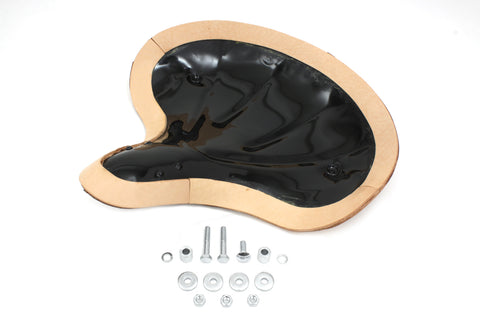 Natural Leather Early Knucklehead Solo Seat Pan - V-Twin Mfg.