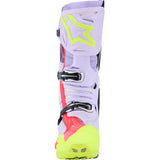 ALPINESTARS Tech 10 Supervented Boots - Purple/Fluorescent Yellow/Diva Pink - US 9 / EU 43 2010520-3150-9