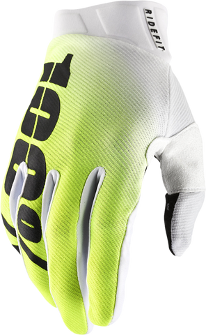 100% Ridefit Gloves - Korpo Yellow - Large 10010-00017