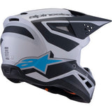 ALPINESTARS SM3 Helmet - Heat - Matte Silver/Blue/Black - XL 8301026-1949-XL