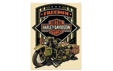 Freedom Green Tin Sign - V-Twin Mfg.