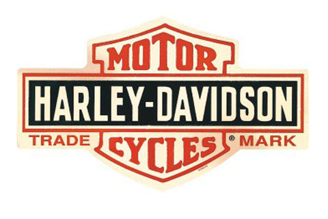 Bar & Shield Die-Cut Tin Sign - V-Twin Mfg.