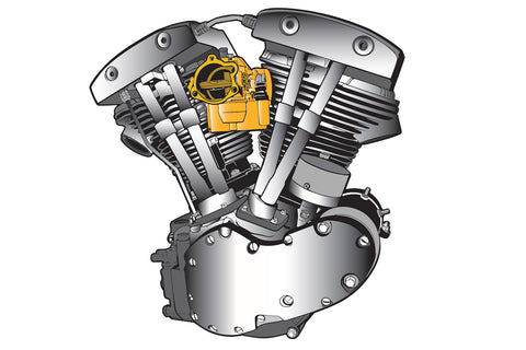 Flatside Shovelhead Patch Set - V-Twin Mfg.