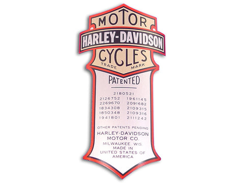 OE Spring Fork Shock Logo Decal Curved - V-Twin Mfg.