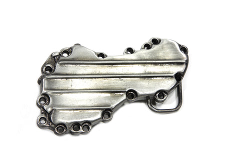 Panhead Cam Cover Belt Buckle - V-Twin Mfg.