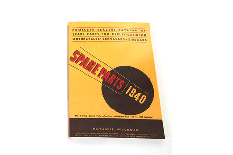 1930-1940 Big Twin Spare Parts Book - V-Twin Mfg.