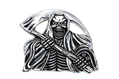 Pewter Grim Reaper with Sickle Emblem - V-Twin Mfg.