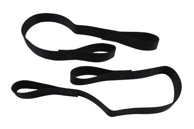 Black Nylon Tie Down Assist 12 inch x 1 inch - V-Twin Mfg.