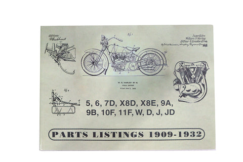 Parts Book for 1909-1932 V-Twins - V-Twin Mfg.