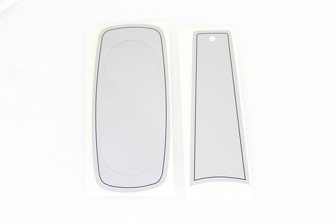 FXR Dash Decal Set Silver - V-Twin Mfg.