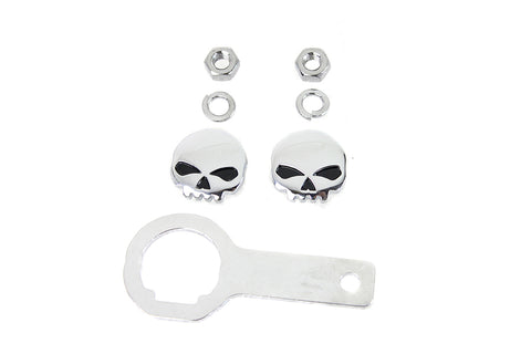 Skull License Plate Bolt Kit - V-Twin Mfg.