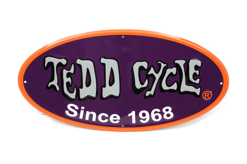 Tedd Cycle Metal Sign - V-Twin Mfg.