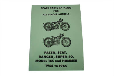 Hummer Spare Parts Catalog for 1956-1965 - V-Twin Mfg.