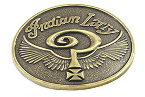 Indian Larry Oval Belt Buckle - V-Twin Mfg.