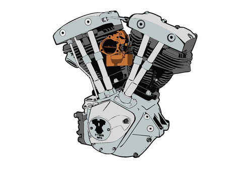 Nose Cone Shovelhead Patches - V-Twin Mfg.