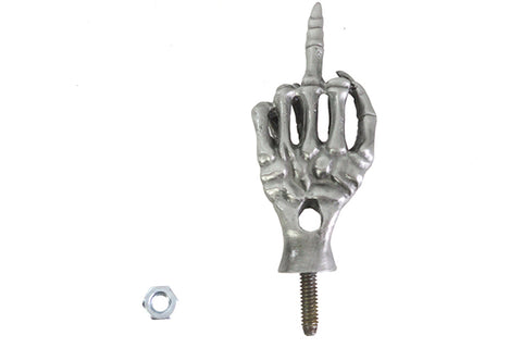 Middle Finger License Plate Topper with Stud Mount - V-Twin Mfg.