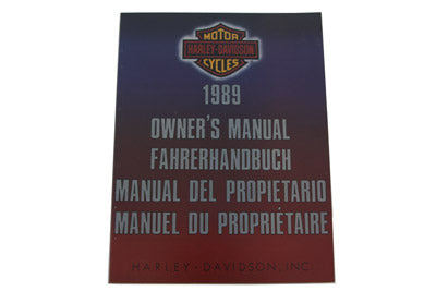 OE Factory Service Manual for 1989 Big Twin International - V-Twin Mfg.