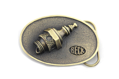 Beck Spark Plug Belt Buckle - V-Twin Mfg.