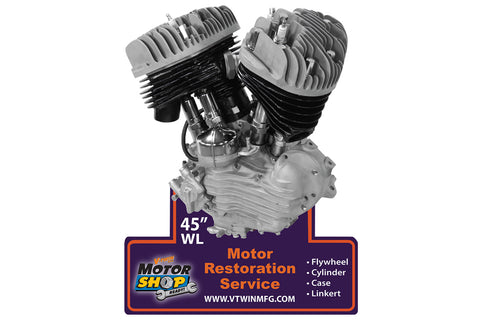 45 inch Engine Wall Plaque - V-Twin Mfg.
